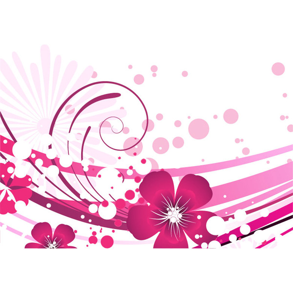 Pink Floral Wave Abstract Vector Background 5258 web waves vector unique ui elements swirls stylish splatter quality pink original new lines interface illustrator high quality hi-res HD graphic fresh free download free floral eps elements download dotted dots detailed design creative background abstract floral background abstract   