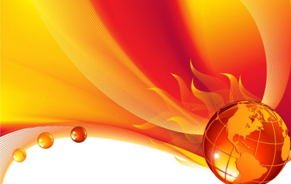 Flaming World Abstract Vector Background world web vectors vector graphic vector unique ultimate ui elements space quality psd png photoshop pack original new modern land jpg international illustrator illustration ico icns high quality hi-def HD globe fresh free vectors free download free flames elements earth download design creative continent business burning background ai abstract   