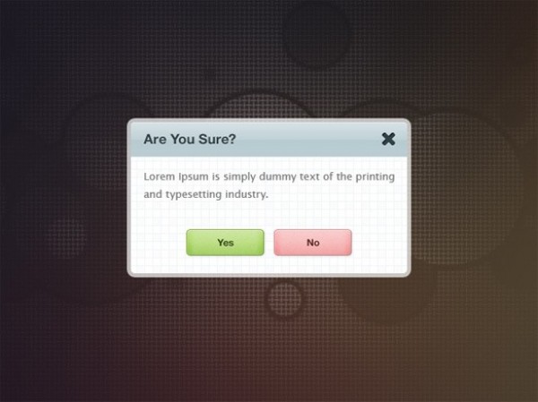 Fresh Popup Modal Window PSD yes/no window widget web unique ui elements ui stylish quality psd popup original new modern modal interface hi-res HD fresh free download free form elements download detailed design creative confirm clean buttons box are you sure   