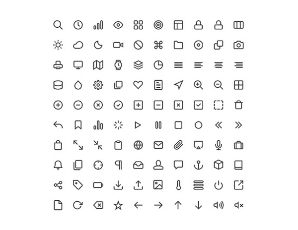 100 Feather Line Icons Pack vector ui elements ui set pack line icons icons icon free download free feather icons feather   
