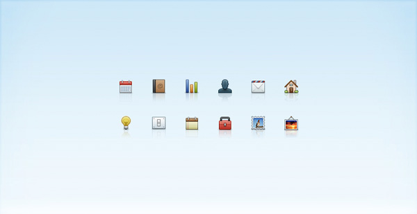 12 Mini 24px Web Icons Set PSD web unique ui elements ui stylish set quality psd profile pictures original notes new modern mini mail interface icons home hi-res HD fresh free download free elements download detailed design creative contacts clean calendar 24px icons   