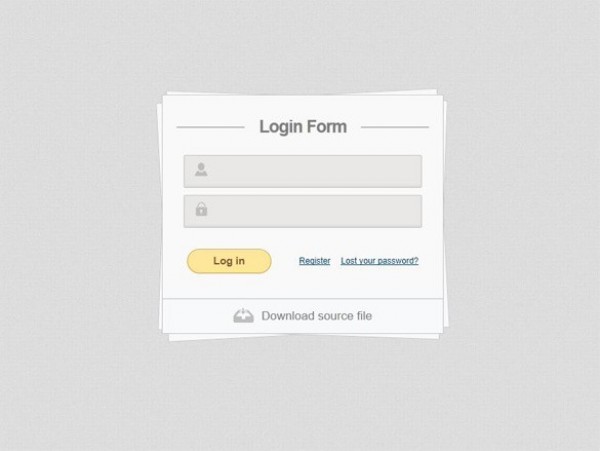 Sweet Stacked Paper Login Form CSS/HTML web unique ui elements ui stylish stacked paper quality original new modern login form login interface html hi-res HD fresh free download free elements download detailed design css creative clean   