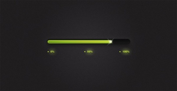 Luminescent Progress Bar Interface PSD web uploader upload unique ui elements ui stylish slider quality psd progress bar original new modern luminescent interface hi-res HD green glowing glow fresh free download free elements download detailed design dark creative clean black bar   