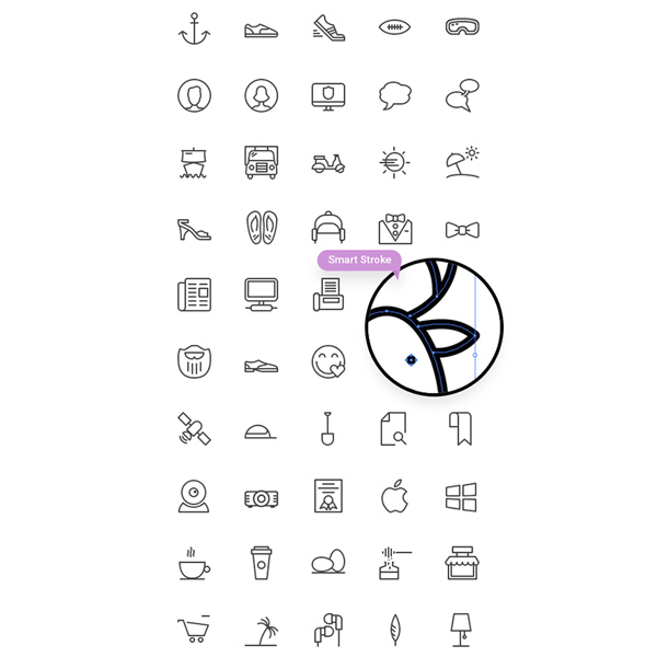 100 Line Icons Android iOS8 117 stroke set pack line icons ios8 ios icons android   