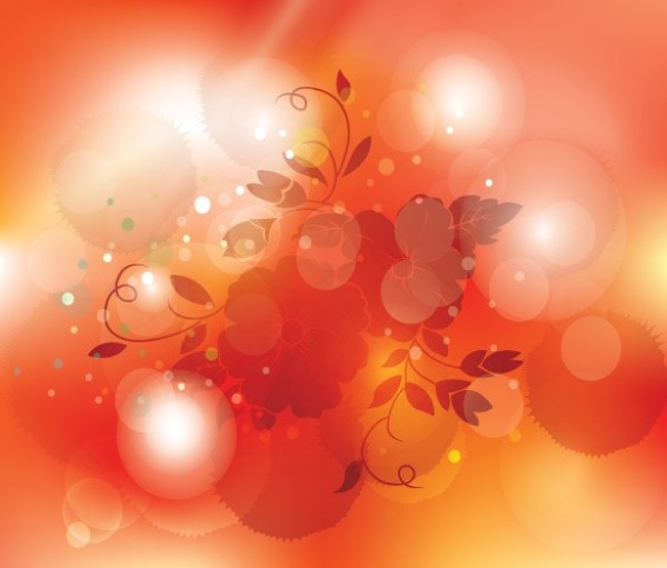 Juicy Orange Bokeh Abstract Vector Background web vector unique stylish quality original orange lights illustrator high quality graphic fresh free download free flowers floral download design creative bokeh blurred blur background ai   