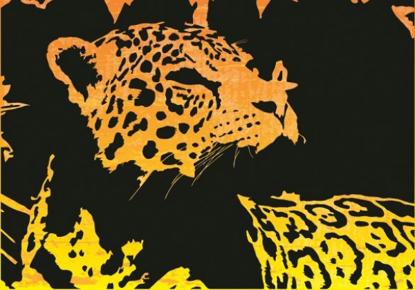 Exotic Jaguar Jungle Cat Vector Zoo Wildcat vector stylish spotted silhouette Rainforest orange leopard Jaguar Vector jaguar image illustrator free download free feline download Dangerous Central America black Animal Amazon abstract   