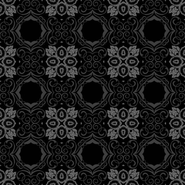Stylish Dark Floral Seamless Pattern web vintage vector unique stylish seamless repeatable quality pattern original illustrator high quality grey gray graphic fresh free download free floral download design creative black background   