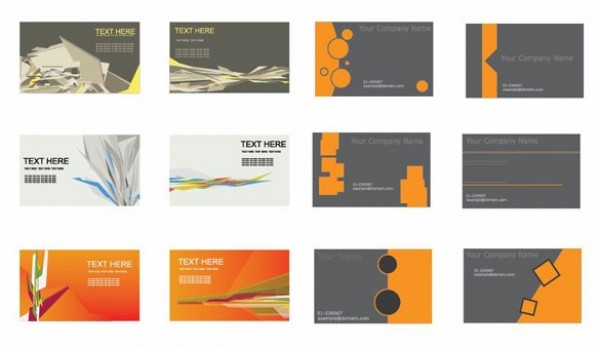 6 Abstract Business Card Templates Set web vector unique ui elements template stylish set retro quality presentation original origami new interface illustrator identity card high quality hi-res HD graphic front fresh free download free elements download detailed design creative card business cards business back abstract   