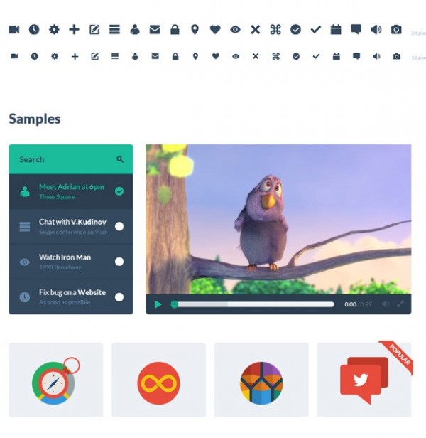 Incredible Flat UI Kit HTML and PSD web video player vector icons unique ui set ui kit ui elements ui tooltips toggles text box tags stylish sliders share quality psd product boxes original new navigation modern menu login interface input html hi-res HD glyphs fresh free download free flat ui set flat ui kit extended search elements download detailed design creative color swatches clean buttons bootstrap   