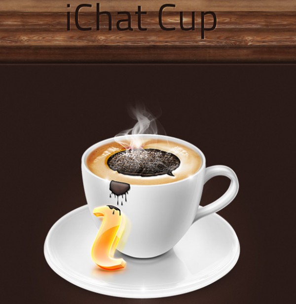 iChat Coffee Cup Social Icon web vectors vector graphic vector unique ultimate steaming coffee cup quality photoshop pack original new modern illustrator illustration icon iChat icon ichat high quality fresh free vectors free download free download design creative coffee icon coffee cup coffee ai   