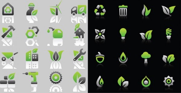 48 Environmental Vector Icons Pack web vector unique ui elements stylish set recycle quality pack original new nature interface illustrator icons icon high quality hi-res HD green graphic fresh free download free environment elements eco friendly eco download detailed design creative   