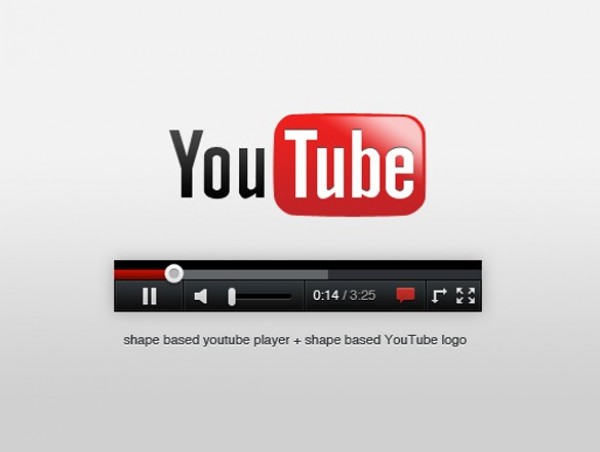 YouTube Player & Logo Remake PSD youtube web video player unique ui elements ui stylish remake quality psd player original new modern logo interface hi-res HD fresh free download free elements download detailed design creative clean   