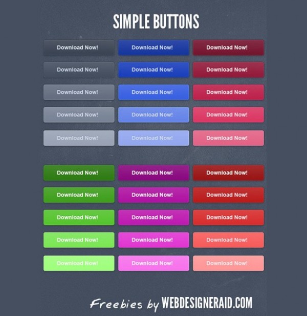 Clean Crisp Download Buttons Pack PSD web unique ui elements ui stylish simple set quality psd pack original new modern interface hi-res HD gradient fresh free download free elements download buttons download detailed design creative colors clean call to action buttons   