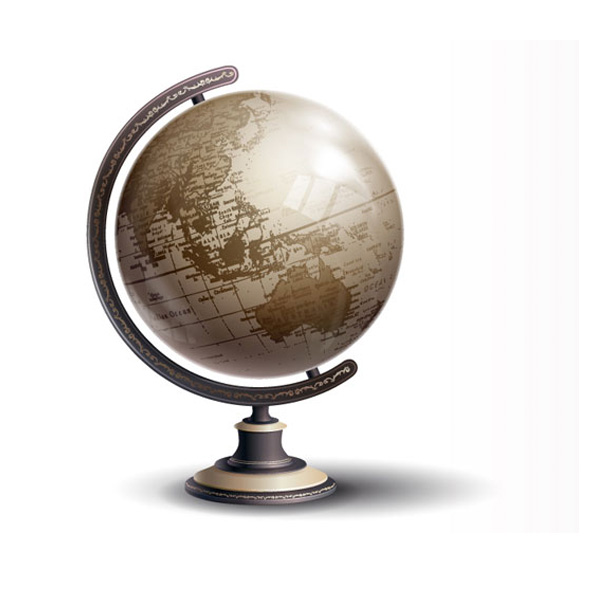Decorated Vintage Spin Globe Vector web vintage vector globe vector unique ui elements stylish stand spin globe school globe quality original old world map old world globe new interface illustrator high quality hi-res HD graphic globe fresh free download free elements download detailed design creative ai   