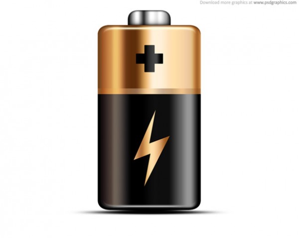 Shiny Coppertop Battery Icon PSD web vectors vector graphic vector unique ultimate ui elements recharge quality psd power png photoshop pack original new modern jpg illustrator illustration ico icns high quality hi-def HD fuel cell fresh free vectors free download free energy elements electric download design creative coppertop charge battery batteries ai   