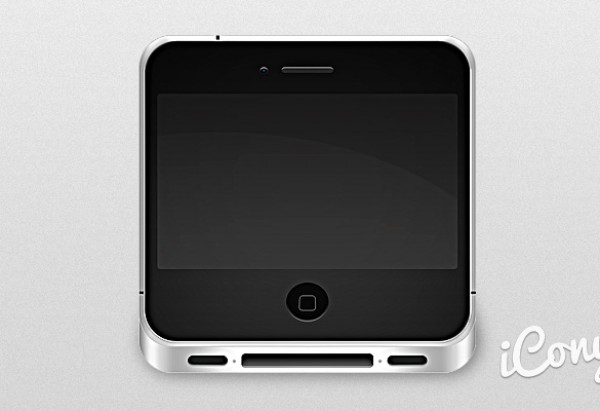 iPhone 4 Icon small psd photoshop resources photoshop mini iphone free icons cute apple   