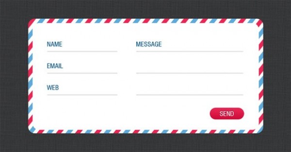 Airmail Style Comment Form PSD web unique ui elements ui template stylish quality psd postal original new modern interface hi-res HD fresh free download free feedback form feedback envelope elements download detailed design creative comment form comment clean box airmail   