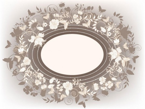Romantic Vintage Vector Floral Wedding Frame wedding frame web vintage vector unique ui elements stylish romantic quality original new interface illustrator high quality hi-res HD graphic fresh free download free frame floral faded elements download detailed design creative butterflies   