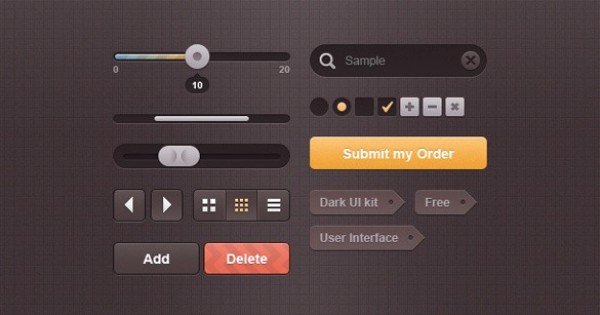 Finely Crafted Web UI Elements Kit PSD 11676 web unique ui set ui kit ui elements ui toggles tags stylish sliders set search field quality psd progress bar original new modern kit interface hi-res HD fresh free download free elements download detailed design dark ui kit dark creative clean check boxes buttons   