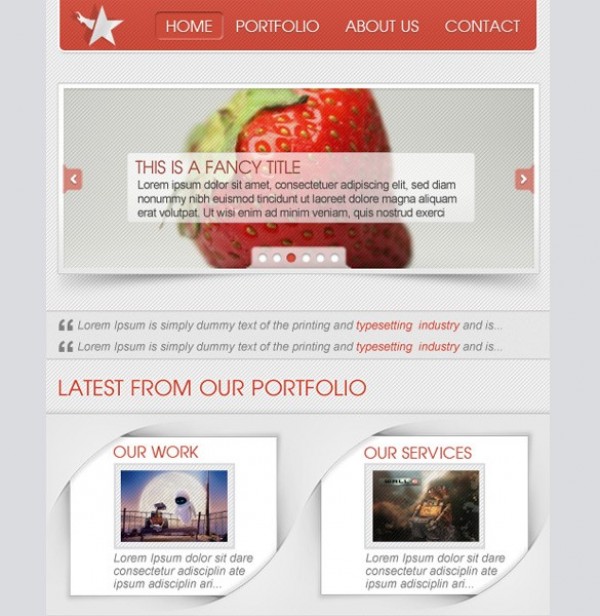Red Star Facebook Page Template PSD webpage web unique ui elements ui template stylish star red quality psd original new modern interface hi-res HD fresh free download free facebook page elements download detailed design creative clean   