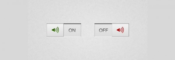 Clean Grey Sound ON/OFF Switch PSD web unique ui elements ui switch stylish simple quality premium original on/off button on off switch on off new music on/off button modern interface hi-res HD grey fresh free download free elements download detailed design creative clean   