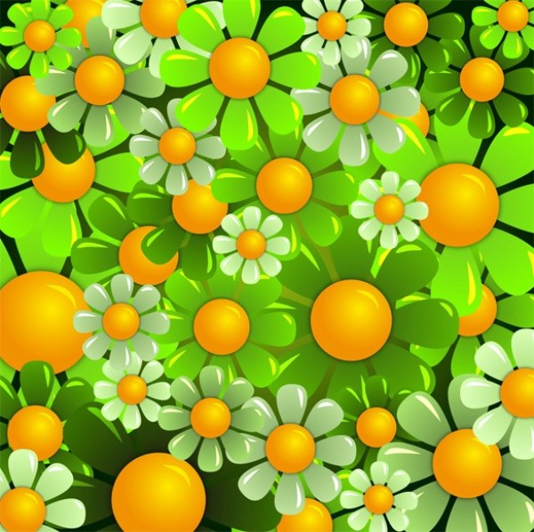 Glossy Orange Flowers Abstract Background web vector unique stylish quality original orange new illustrator high quality graphic garden fresh free download free flowers floral eps download design creative cheerful background abstract   