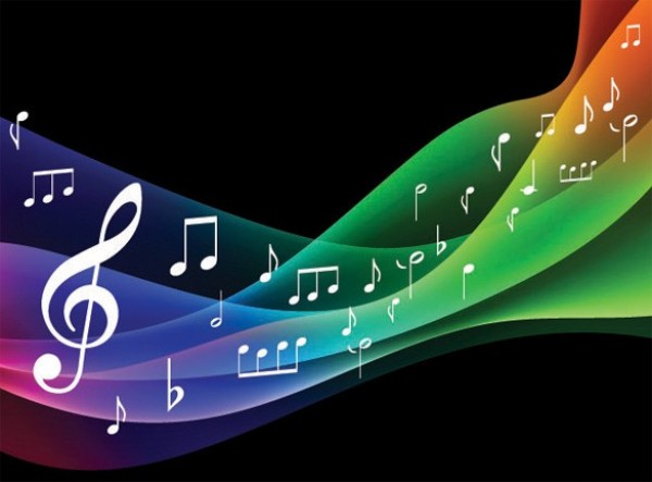 2 Music Symphony Colorful Abstract Backgrounds web vector unique ultimate stylish quality original new musical notes musical music modern lines lights illustrator high quality graphic fresh frequency free download free flowing download design curves creative colors colorful black background abstract   
