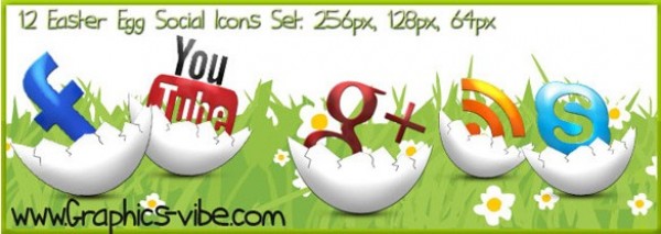 12 Easter Egg Social Media Icons Set PNG web unique ui elements ui stylish social set quality png original new networking modern media interface icons hi-res HD fresh free download free elements eggs easter egg social media icon easter download detailed design creative clean bookmarking   