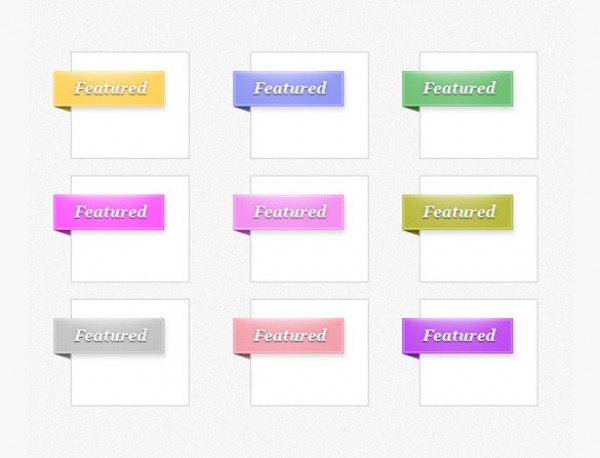 9 Perfect Featured Ribbon Corners Set PSD web unique ui elements ui stylish set quality psd pastel original new modern interface hi-res HD fresh free download free featured elements download detailed design creative corners corner ribbon corner banner corner badge colors clean   