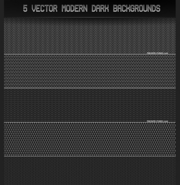 5 Dark Carbon Mesh Vector Backgrounds web vector unique texture stylish quality pattern original new illustrator high quality grey graphic fresh free download free download design dark creative carbon black background   