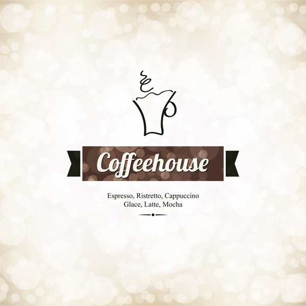 Coffeehouse Menu with Banner and Cup vintage vector ribbon banner menu grunge free download free coffeehouse coffee shop coffee cup coffee banner   