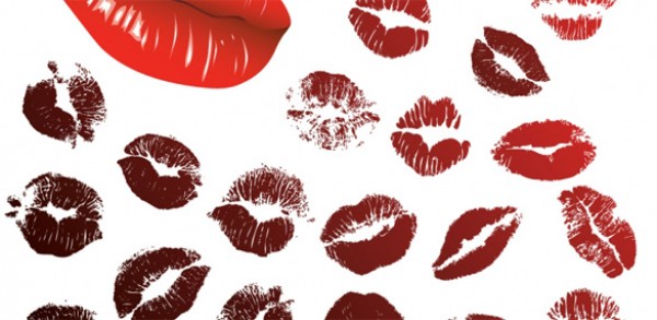 Multiple Lipstick Kisses vectors vector graphic vector unique smooch quality photoshop pack original modern love lips lip kisses Kiss illustrator illustration high quality fresh free vectors free download free download creative ai   