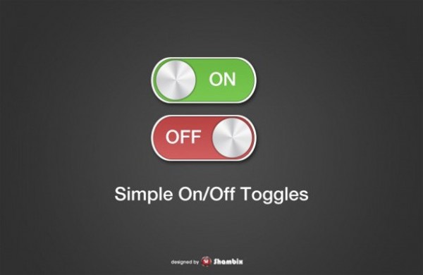 Simple Metal On/Off Switches/Toggles PSD web unique ui elements ui toggles toggle switches stylish quality psd original on/off switches on/off on off new modern metal interface hi-res HD fresh free download free elements download detailed design creative clean   