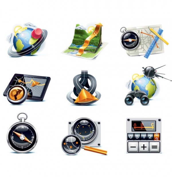 19 Quality GPS Navigation Icons Vector Set web vector unique ui elements stylish quality original new navigation maps interface illustrator icons high quality hi-res HD graphic GPS icon GPS fresh free download free elements download directional compass detailed design creative compass   