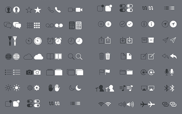 52 iOS System Retina Glyph Icons Pack wifi users ui elements ui telephone stars search retina iphone ios icons icon glyph free download free cloud apple alarm clock   