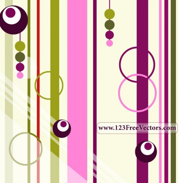 Right On Retro Stripe Vector Background web vector unique stylish striped stripe retro quality purple pink original illustrator high quality green graphic fresh free download free download design creative cool beads beaded background   