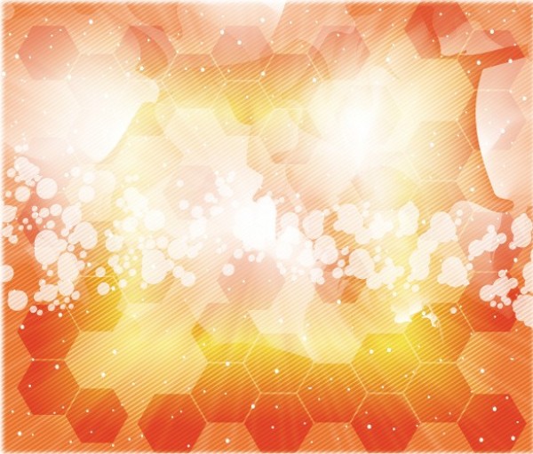 Orange Blur Hexagon Abstract Vector Background web vector unique stylish quality original orange lights illustrator high quality hexagon graphic fresh free download free explosion download design creative bokeh background ai   