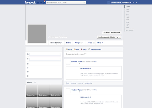 Scalable facebook timeline mockup scalable psd photoshop facebook   