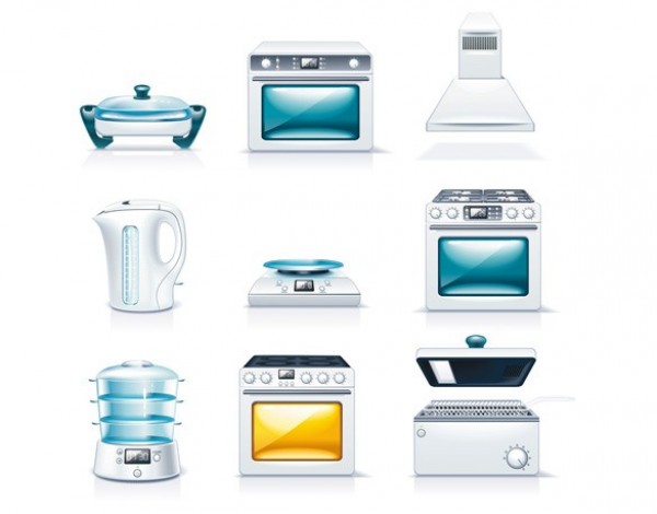 Quality Kitchenware Vector Icons Set web vector unique ui elements stylish stoves steamer quality pots original new microwave knives kitchenware kitchen kettles kettle interface illustrator icons icon high quality hi-res HD graphic fresh free download free elements electric frying pan download detailed design deep-fryer creative   