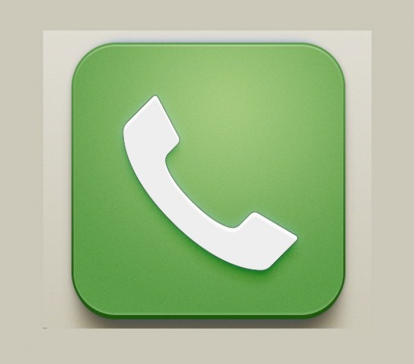 Stylish Phone iOS Icon PSD web unique ui elements ui stylish simple rounded quality psd phone icon original new modern iPhone icon iphone ios interface icon hi-res HD green fresh free download free elements download detailed design creative clean   