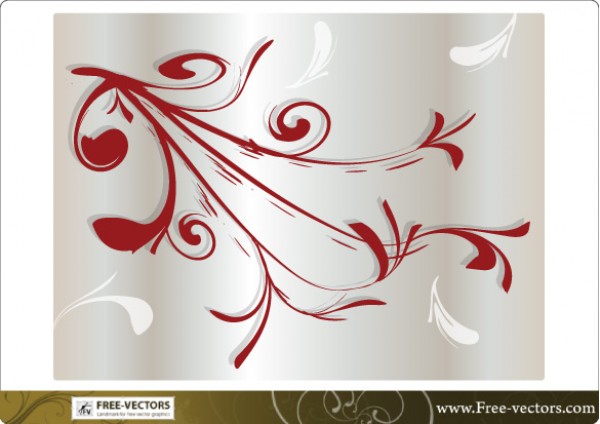 Floral Branch Vector Ornament web vectors vector graphic vector unique ultimate tree silver shiny quality photoshop pack ornament original new modern illustrator illustration high quality fresh free vectors free download free floral download design creative branch background ai   