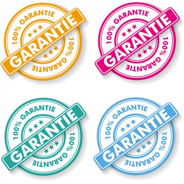 4 Color Guarantee Labels or Badges Set stars guarantee label guarantee badge free labels free 100%   