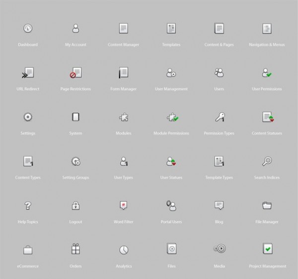 CMS Content Management System Vector Icons web vector unique ui elements stylish set quality pack original new interface illustrator icons high quality hi-res HD graphic fresh free download free elements download detailed design creative content management system icons cms icons cms ai   