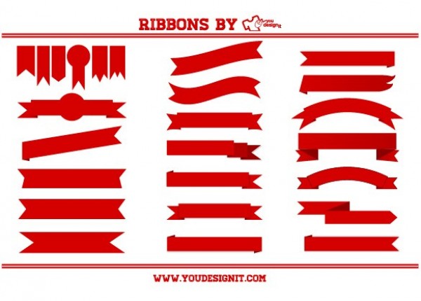 Impressive Red Web UI Ribbons Vector Pack web vector unique ui elements stylish quality original new interface illustrator high quality hi-res HD graphic fresh free download free elements download detailed design creative   