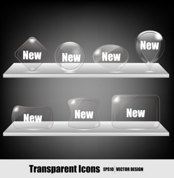 7 Unique Shapes Transparent Crystal Icons web vector unique ultimate ui elements transparent stylish shapes quality original new interface illustrator icons high quality hi-res HD graphic glass fresh free download free elements download detailed design crystal creative clear   