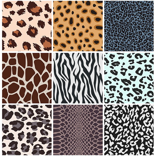 9 Animal Print Nature Pattern Backgrounds Set zebra vector tiger snake reptile print pattern free download free cheetah cat background animal print animal pattern   