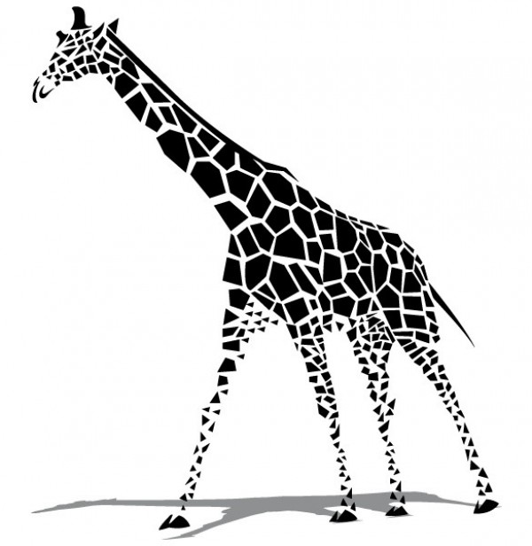 Abstract Shapes Giraffe Vector Graphic web vector giraffe vector unique ui elements stylish safari quality original new interface illustrator high quality hi-res HD graphic giraffe fresh free download free eps elements download detailed design creative Animal Africa abstract shapes   