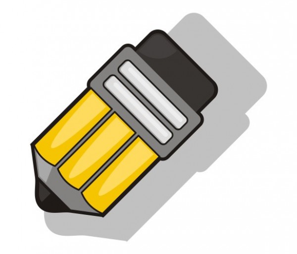 Fat Little Yellow Pencil Vector Icon yellow web vector unique ui elements stylish short quality pencil icon pencil pen original new little fat interface illustrator icons high quality hi-res HD graphic fresh free download free eps elements download detailed design creative cdr cartoon ai   