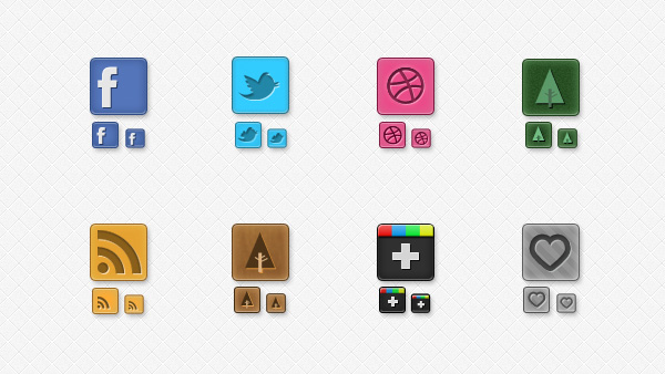8 Perfect Rounded Social Media Icons Set PSD web unique ui elements ui twitter stylish social icons set social icons social rss rounded quality psd original new networking modern media interface icons hi-res heart HD google fresh free download free Forrst facebook elements dribbble download detailed design creative clean   