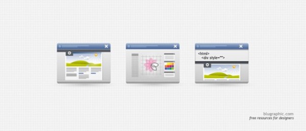 3 Desktop Interface Icons Set PSD website icon web unique ui elements ui stylish simple quality ps icon original new modern interface icons html icon hi-res HD fresh free download free elements download detailed desktop icons design creative clean   